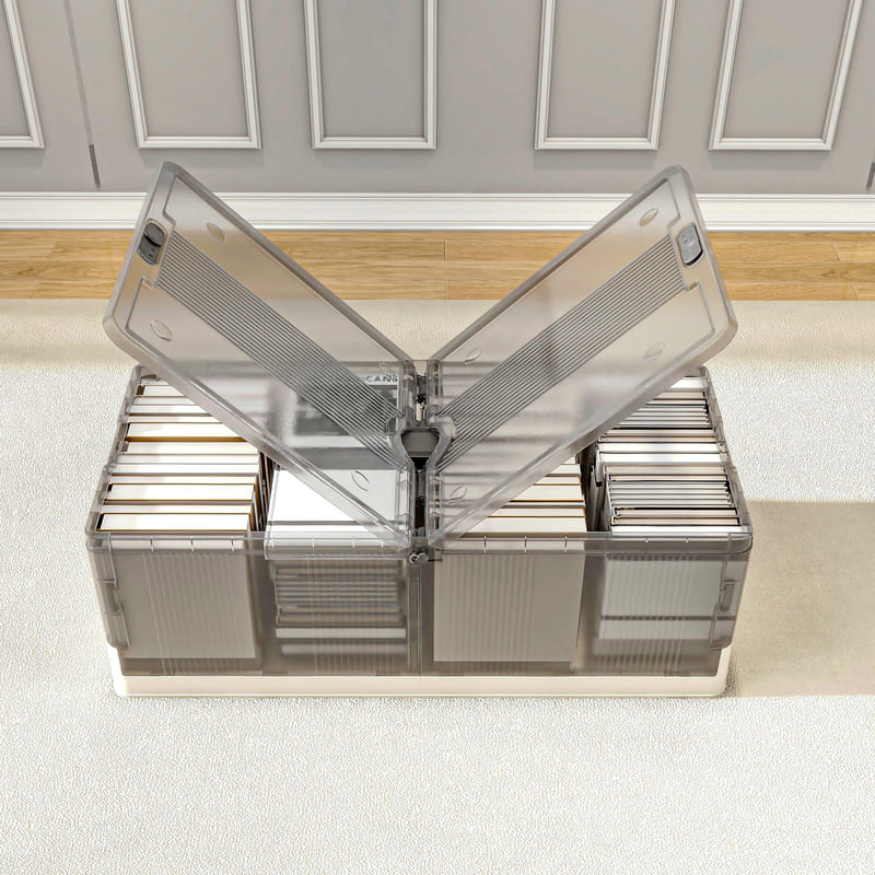 FLEXIMOUNTS 2 Pack Under Bed Storage with Wheels,108 QT Foldable Underbed Storage Containers